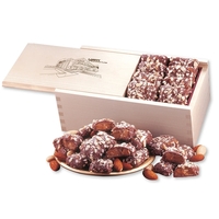 Wooden collector's box filled with english butter toffee.... from ASI 68680...