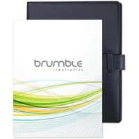 6" x 7.75" refillable journal with soft, flexible cover, strap closure,......