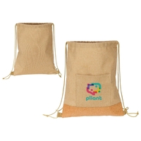 RPET & Cork Drawstring Backpack... from ASI 36730 Ariel Premium Supply Inc