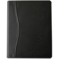 7" x 9" Hampton refillable Padfolio with stitched ultra-hyde covers, a......