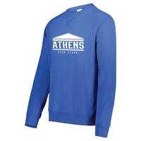 All-Day Core Basic Fleece Crew with 50% cotton and 50% polyester.... from ASI...
