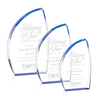 The Duncan Award features solid clear acrylic with blue accent that... from...