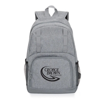 Our Edna Backpack with a gray heather pattern is a stylish... from ASI 84592...