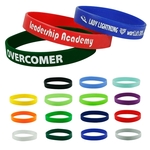 Silicone Wristband - 1/2" Printed