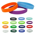 Silicone Wristband - 1/2" Debossed