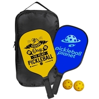 Graphite Pickleball Set (2-Pack); includes 2 paddles, 2 pickleballs and a......