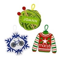 Custom Embroidered Holiday Ornaments