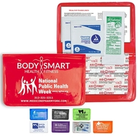 8 piece first aid kit with vinyl pouch, bandages, towelettes, hand... from...