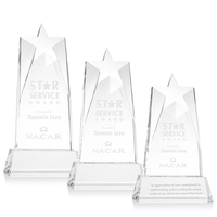 Our prestigious Thick Optical Crystal Millington Star Award on base...