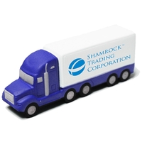 White semi-truck with blue cab stress reliever.... from ASI 74779 O & S...