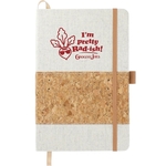FSC® Mix 5.5" x 8.5" Recycled Cotton Cork Notebook