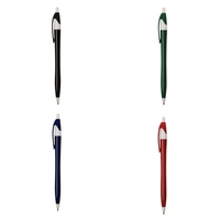 Colorful corporate click dart pen plus free 1 color silkscreen imprint......