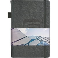 Modena™ Journal with custom full-color graphic wrap. Includes blind deboss...