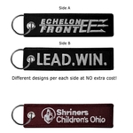 1 1/2" x 5" Two Sided Embroidered Key Ring