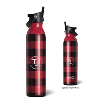 20-ounce bottle with double-wall construction, spill-resistant lid and a...