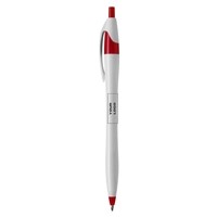 White corporate click dart pen plus free 1 color silkscreen imprint... from...