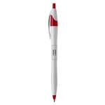 White Corporate Click Dart Pen