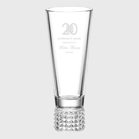 Crystalite Trinity Vase - Hand Cut