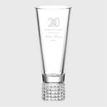 Crystalite Trinity Vase - Hand Cut