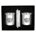 Stainless Glass Tumbler & Whiskey Cube Set