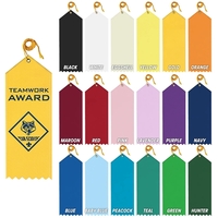 Premium grade award ribbon with a card and gold string, 2"... from ASI 93520...