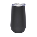 Double Wall Stemless Matte Wine Glass, 9 oz