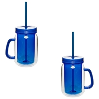 Double wall insulation mason jar with handle, 17 oz. plus 1... from ASI 37218...