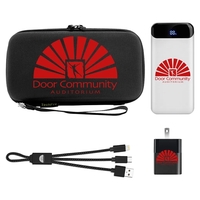 With a travel case, powerbank, wall charger, and charging cable, the... from...