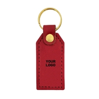 PU Leather Rectangular Keychain