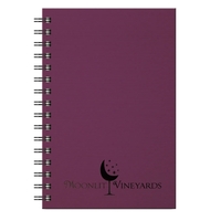 Seminar Pad journal with satiny shimmer paperboard front cover, black...