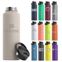RTIC 40 ounce insulated stainless steel sports bottle with spill-proof...