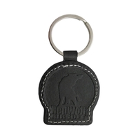 PU Leather Keychain with Metal Ring