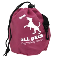 Brightly colored 6" x 7" 210D Lined Polyester Tote for Dog... from ASI 55990...