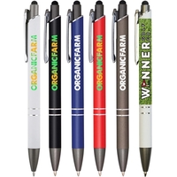 Executive metal stylus pen with a soft-touch matte finish... from ASI 61966...