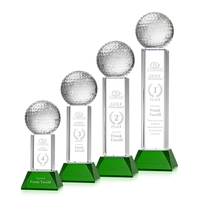 Golf Ball Award on Stowe Base - Green