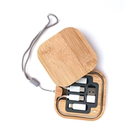 Eco wheat straw 5-in-1 charging cable kit plus 1 color silkscreen... from ASI...