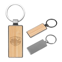 2.5" x 1" bamboo key tag with zinc alloy split ring.... from ASI 61125 Hit...