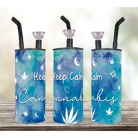 Skinny 20 oz. full color Hookah Water pipes. Bright and vivid... from ASI...