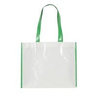 13.75" x 11.25" x 4" non-woven polypropylene glossy laminated tote bag......