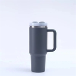 40 Oz Vacuum Travel Tumbler w/ Handle & Straw