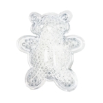 All White Teddy Bear Hot/Cold Pack with Gel Beads