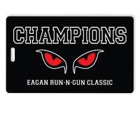 Luggage Tag with Clear Adhesive Pocket, Large