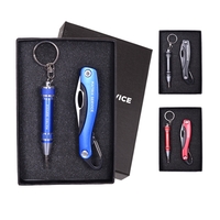 Screwdriver Keychain and Carabiner Pocket Knife Set