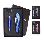 Screwdriver Keychain and Carabiner Pocket Knife Set