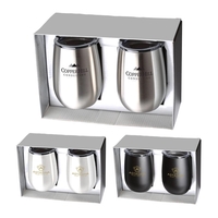 Stainless Steel Stemless Wine Tumbler Gift Set