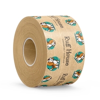 Custom Water-Activated Packaging Tape 3" x 375'-1C