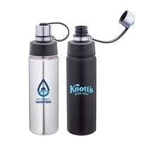 Glacier 20 oz Insulated Stainless Steel Bottle with dual open lid.... from...