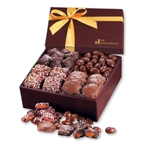 burgundy gift box with gourmet chocolates... from ASI 68680 Maple Ridge Farms...