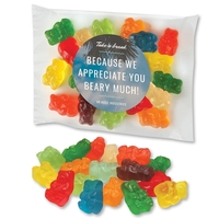 Individually labeled gummy bears snack pack.... from ASI 68680 Maple Ridge...