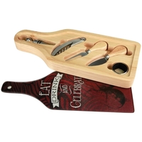 13 1/2" x 5 1/2" Sublimatable Wine and Cheese 6-Piece Set.... from ASI 62635...